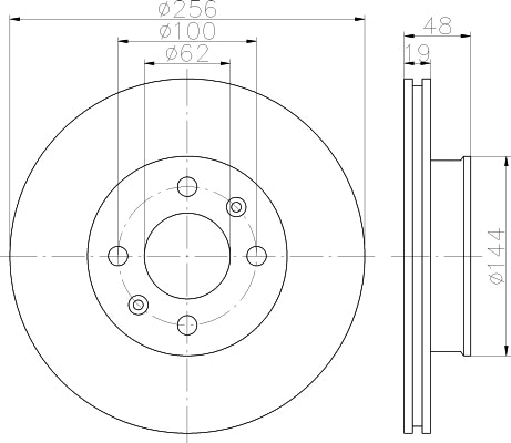 NF PARTS Тормозной диск NF1699129